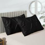 Eider & Ivory™ Pillowcase Microfiber/Polyester/Silk/Satin in Black | Wayfair 93D945643E184789B348399A0352FFF0