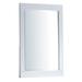 27 Inch Contemporary Wooden Frame Rectangular Mirror - White - 42.38 H x 27.88 W x 1.38 L