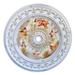 Artistry Lighting, Round 60" Antique White Ceiling Medallion Sepia Sky Angel Center (ART15-CF1-023) - 60 Inches