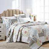 Cozy Line Moorea Stylish Floral Patchwork 6-piece Quilt Bedding Set