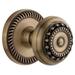 Grandeur Newport Solid Brass Rose Dummy Door Knob Set with Parthenon