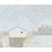 White Barn Field - Wrapped Canvas Painting Print Canvas, Wood in Blue/White Laurel Foundry Modern Farmhouse® | 20 H x 30 W x 1.25 D in | Wayfair