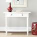 Alcott Hill® Barrackville 2 Drawer Console Wood in White | 32 H x 38 W x 13 D in | Wayfair 9CC5D7A1D3764A21BC23A8B2F99E5BB8