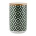 Red Barrel Studio® Hunter Paw Lattice Ceramic 4.5 qt. Pet Treat Jar Ceramic in Green | 6.5 H x 4 W x 4 D in | Wayfair