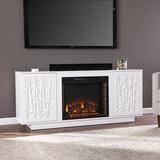 Latitude Run® Electric Fireplace in White | 20 H x 23.75 W x 8.25 D in | Wayfair 40F52A4B90014CF287FB5D9E404B4B79