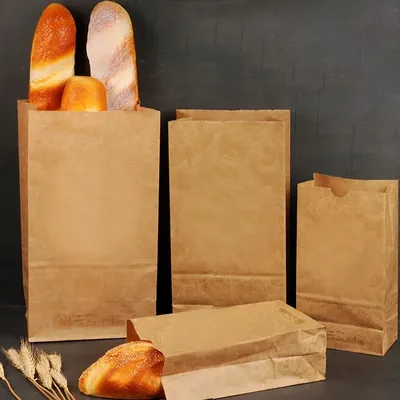 JXSEEN-Sac en papier kraft pour bonbons cookies nourriture collation cuisson sacs à emporter