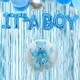Its a Boy Welcome Baby Shower Decorations Banderole Aluminium Ballon Poussette Bear Baby
