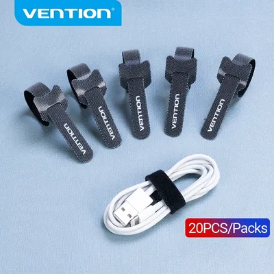 Vention – enrouleur de câble USB 20 pièces/paquets pour attaches souris support d'écouteurs