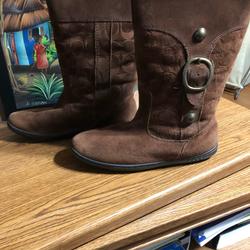 Coach Shoes | Coach Suede/Shearling Boot | Color: Brown | Size: 7.5
