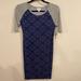 Lularoe Dresses | Lularoe Julia Midi Dress Size Xxs | Color: Blue/Pink | Size: Xxs