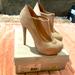 Jessica Simpson Shoes | Jessica Simpson Platform Zip Heels | Color: Gold/Silver | Size: 7.5