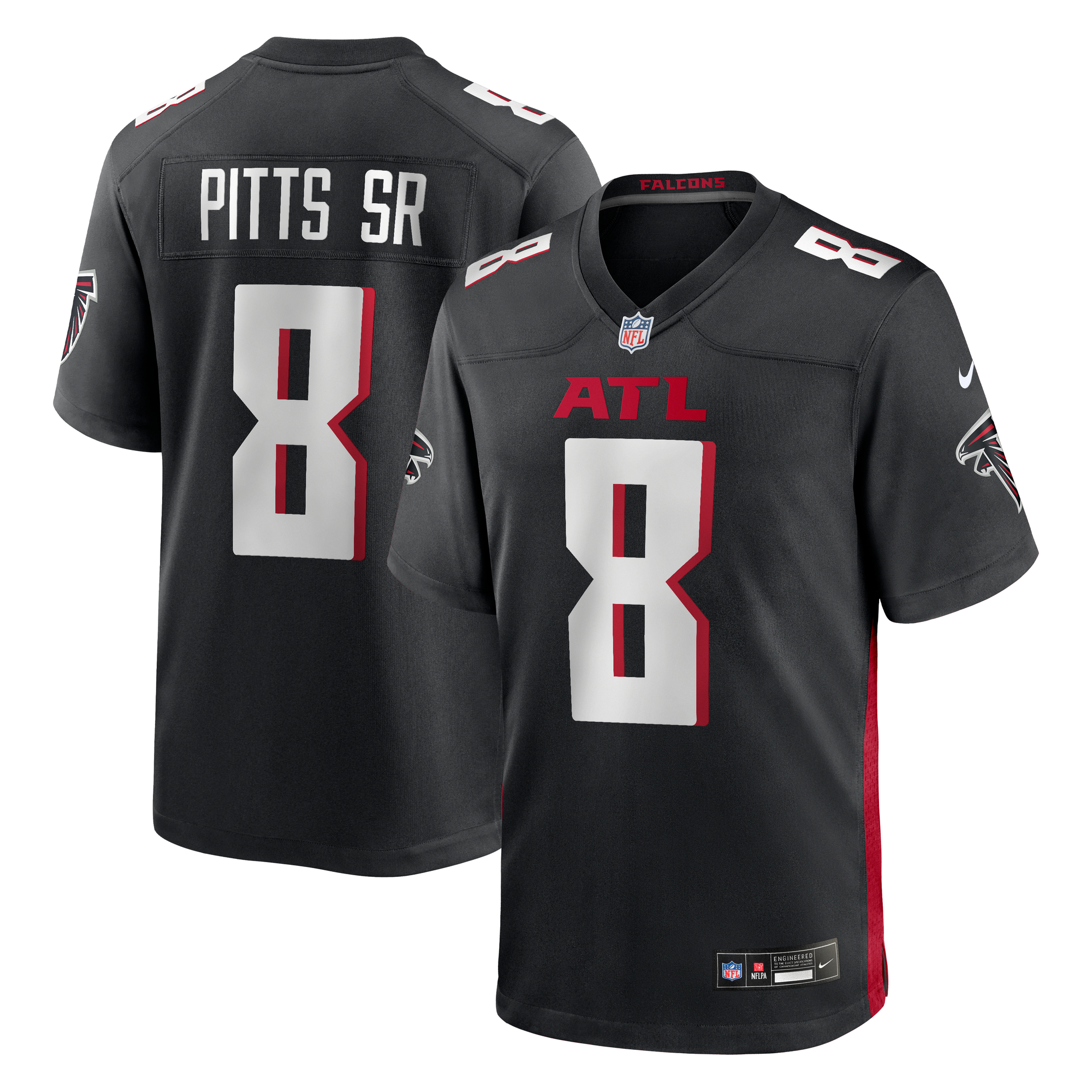 Atlanta Falcons Nike Heimtrikot - Schwarz - Kyle Pitts - Jugend Image