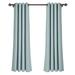 Everly Quinn Ketterman Solid Blackout Thermal Grommet Curtain Panels Polyester in Green/Blue | 63 H in | Wayfair 0AE75EAF918E41C2A5CAFC01E945B987