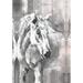 Union Rustic Neutral Blushy Horse - Wrapped Canvas Painting Print Canvas in Gray | 30 H x 20 W x 1.25 D in | Wayfair