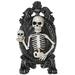 The Holiday Aisle® Skeleton Throne Decor Resin | 10 H x 5 W x 1.5 D in | Wayfair AA72C90BB78F4750A54CA18DEFF2B29E