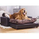 Tucker Murphy Pet™ Kayenta Premium Dog Sofa Metal in Brown | 13 H x 40 W x 42 D in | Wayfair C97BBECA2F784E37B0343A67309F8CA5