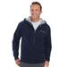 Champion Men's Powerblend Full-Zip Fleece Hoodie (Size XL) Navy, Cotton,Polyester