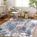 Ballyshannon 7'5" x 9'5" Modern Updated Traditional Farmhouse Silver/Royal Denim/Slate/Nutmeg/Dark Gray/Sky Blue/Dark Blue/Light Beige/White/Charcoal/Rust/Navy/Peach Washable Area Rug - Hauteloom