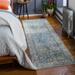 Cooranbong 6'7" Round Traditional Denim/Cream/Dark Brown/Dark Blue/Medium Gray/Mustard/Pale Blue/Navy Area Rug - Hauteloom