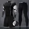 Sous-Vêtements Thermiques de Fitness pour Homme Kit d Sport Survêtement de Compression Jogging