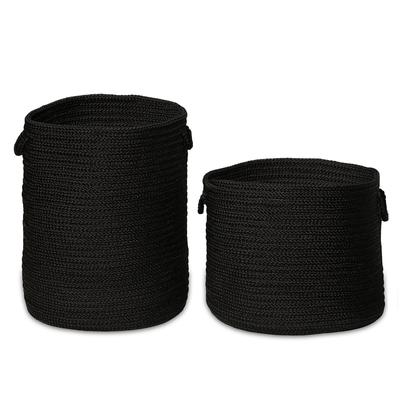 CLEAN & DIRTY Woven Hamper Basket SET-2_17Dx22H-19Dx15H