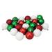 24ct Red Green Shatterproof 2-Finish Christmas Ball Ornaments 2.5"