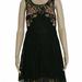 Free People Dresses | Free People Black Lace Floral Embroidered Mini Dress New S | Color: Black | Size: S