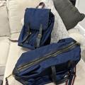 J. Crew Bags | J.Crew Oar Stripe Nylon Weekender Bag & Backpack | Color: Black/Blue | Size: Os
