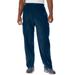 Men's Big & Tall Explorer Plush Fleece Cargo Pants by KingSize in Navy (Size 6XL)