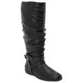 Extra Wide Width Women's The Arya Wide Calf Boot by Comfortview in Black (Size 7 1/2 WW)