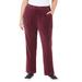 Plus Size Women's Cozy Velour Pant by Catherines in Midnight Berry (Size 4X)