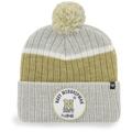 Men's '47 Gray Navy Midshipmen Holcomb Cuffed Knit Hat with Pom