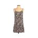 Ivy + Main Casual Dress - Mini: Black Snake Print Dresses - Women's Size Small
