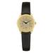 Women's Washington State Cougars Medallion Black Leather Wristwatch