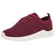 Clarks Women's Nova Glint Sneaker, Burgundy Knit, 6.5 UK