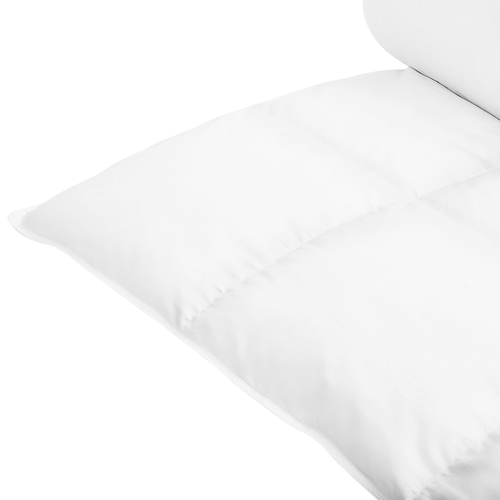 Bettdecke Weiß Japara Baumwolle Entendaunen 135 x 200 cm Extra Warm geräuscharm luftdurchlässig leicht Winter Schlafzimmer