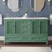 Beachcrest Home™ Cabott 60" Double Bathroom Vanity Set Wood/Marble in Green | 35 H x 60 W x 22 D in | Wayfair 7AFE4ECA01CC41DB9A74E321147D9B3F