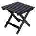 Rosecliff Heights Brently Folding Adirondack Wooden Outdoor Side Table Wood in Black | 19 H x 19 W x 19 D in | Wayfair