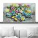 Red Barrel Studio® When Life Gives You Lemons - Painting Canvas in Blue/Gray/Green | 18 H x 30 W x 1 D in | Wayfair