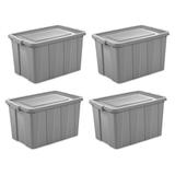 Sterilite Tuff1 Latching Stacking Plastic Storage Box w/ Lid Plastic in Gray | 17.13 H x 23 W x 30 D in | Wayfair 4 x 16796A04