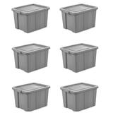 Sterilite Tuff1 Latching Stacking Plastic Storage Box w/ Lid Plastic in Gray | 15.25 H x 23.88 W x 30 D in | Wayfair 6 x 16786A06