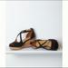 Anthropologie Shoes | Marais Black Suede Crisscrossed Cork Wedges Sz 7.5 | Color: Black/Tan | Size: 7.5