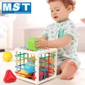 Décennie s de Forme Montessori pour Bébé Boîte de Tri Cube d'Activité Toucher Sensoriel Jeux de