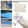 Couverture de piscine solaire anti-poussière imperméable protection UV enrouleur de rouleau