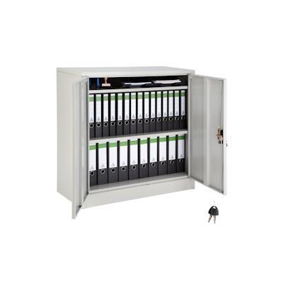 TECTAKE Aktenschrank mit 3 Böden 90x40x90 cm 1