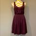 American Eagle Outfitters Dresses | American Eagle Outfitters Burgundy Dress Size 4 | Color: Purple/Black | Size: 4