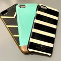 Kate Spade Accessories | 3/$30 Lot Of 3 Iphone 6/6s Cases! Kate Spade , Mint, Gold, Chevron | Color: Black/Green | Size: Iphone 6/6s