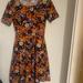 Lularoe Dresses | Colorful Abstract Design Lularoe Dress Size Medium | Color: Brown | Size: M