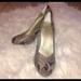 Jessica Simpson Shoes | Jessica Simpson Snake Skin Look Sz 9.5 Heels | Color: Cream/Tan | Size: 9.5