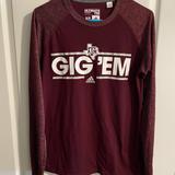 Adidas Tops | Adidas Long Sleeve Aggies T-Shirt | Color: Purple/Black | Size: S